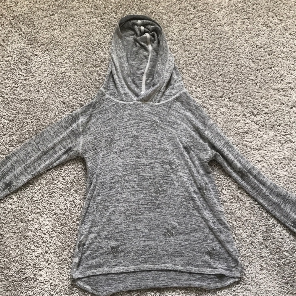 Girls Star Gray Hoodie